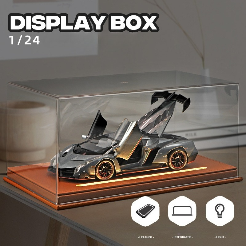 Car Accessories Etsy - صندوق عرض أكريليك مع ضوء لـ