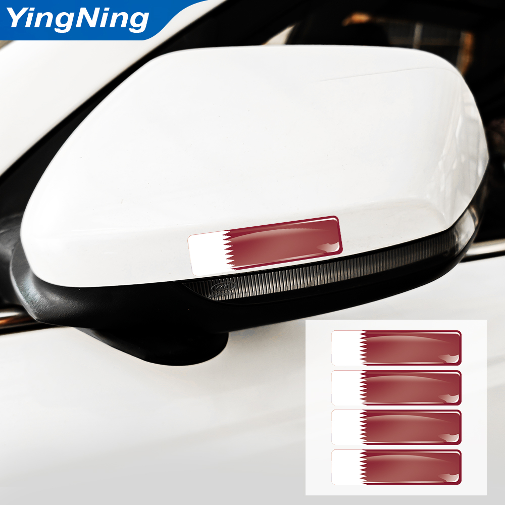 4 قطع ملصقات علم قطر من الفيني - مراجعة Qatar Car Accessories وسعره