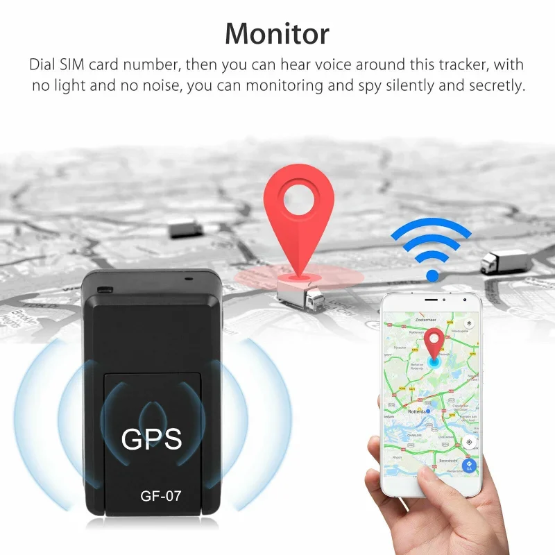 GF-07 جهاز تتبع صغير بنظام تحد - مراجعة Car Accessories For Elderly وسعره