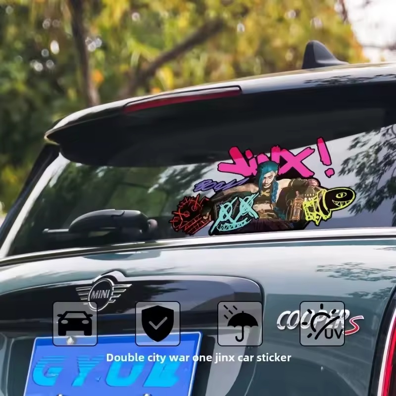 ملصق سيارة عاكس للضوء بتصميم ج - مراجعة Car Accessories Decoration وسعره