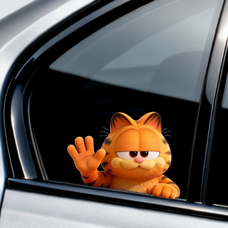 ملصقات غارفيلد الكرتونية اللطي - مراجعة Car Accessories Decoration وسعره