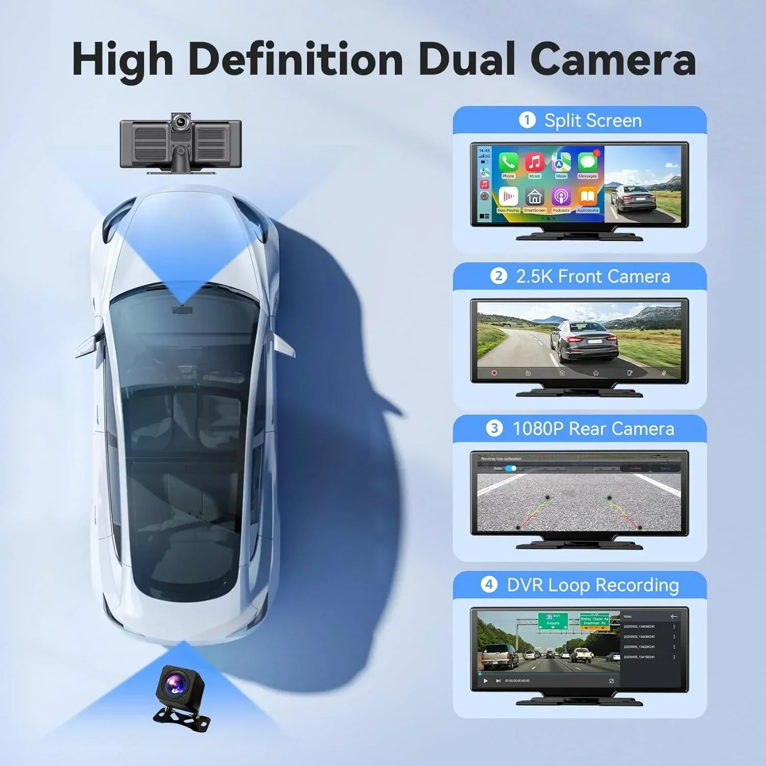 كاميرا لوحة القيادة المحمولة 1 - مراجعة Car Dash Cam وسعره